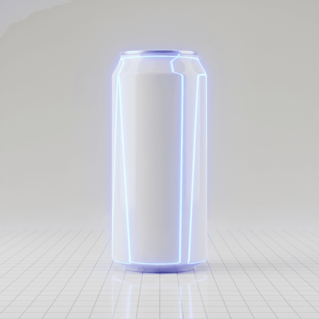 Clinical Neon Grid Can