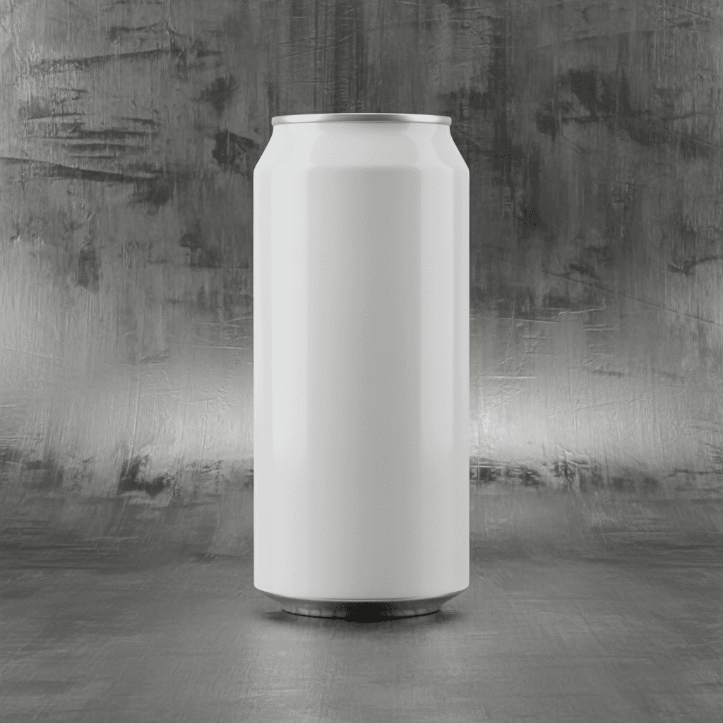 Brushed Steel Industrial Can