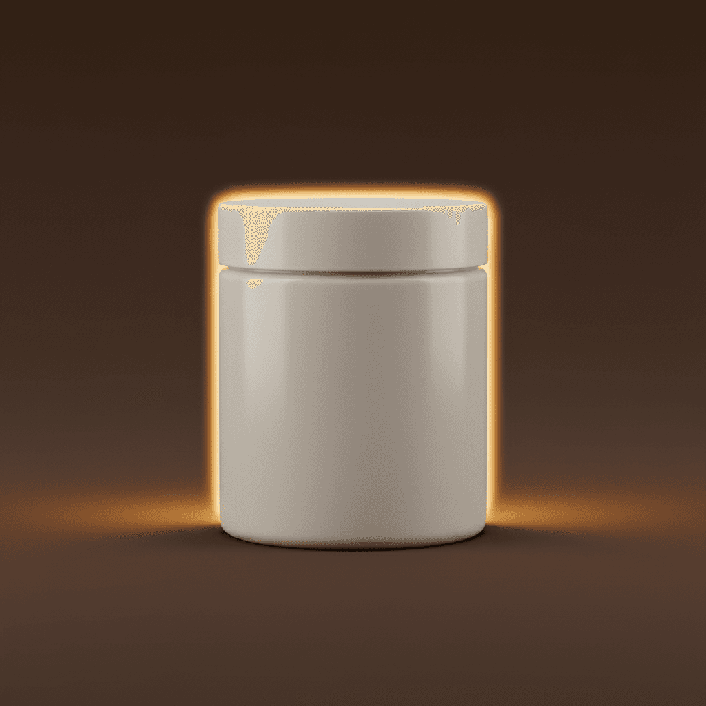 Golden Saffron Rim Jar