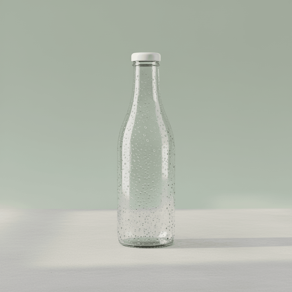 Botanical Dew Drop Bottle AI product photo prompt