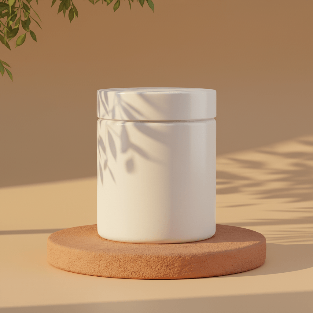 Botanical Terracotta Sun Jar AI product photo prompt