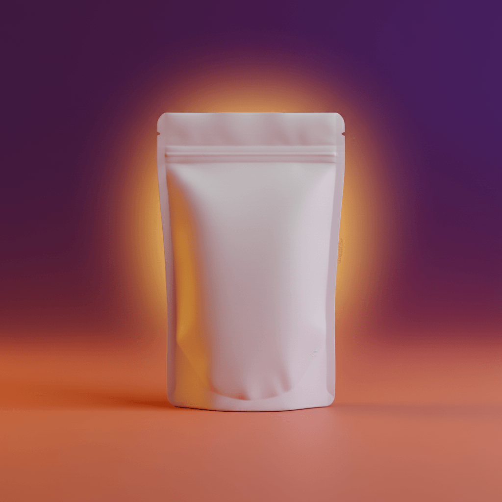 Sunset Chroma Pouch AI product photo prompt