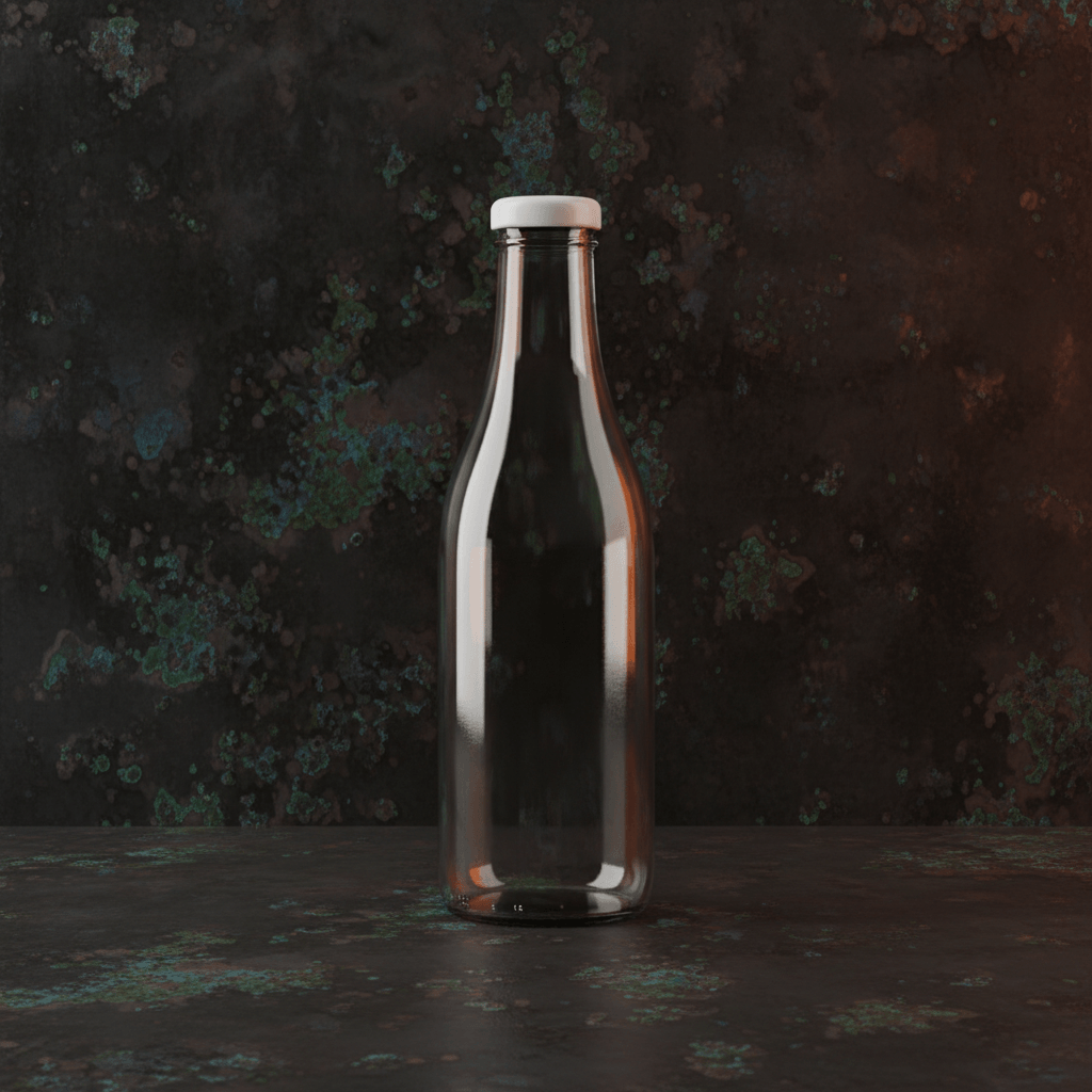 Copper Skim Warm Bottle AI product photo prompt