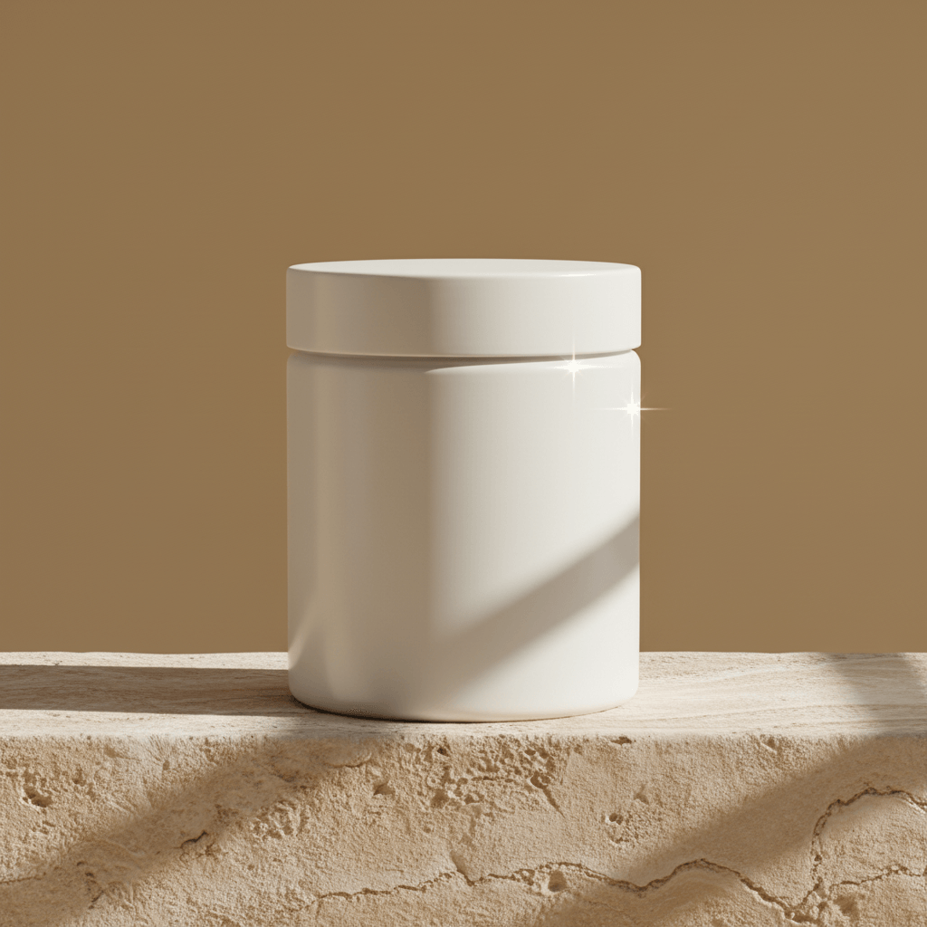 Mediterranean Star-Filter Jar AI product photo prompt